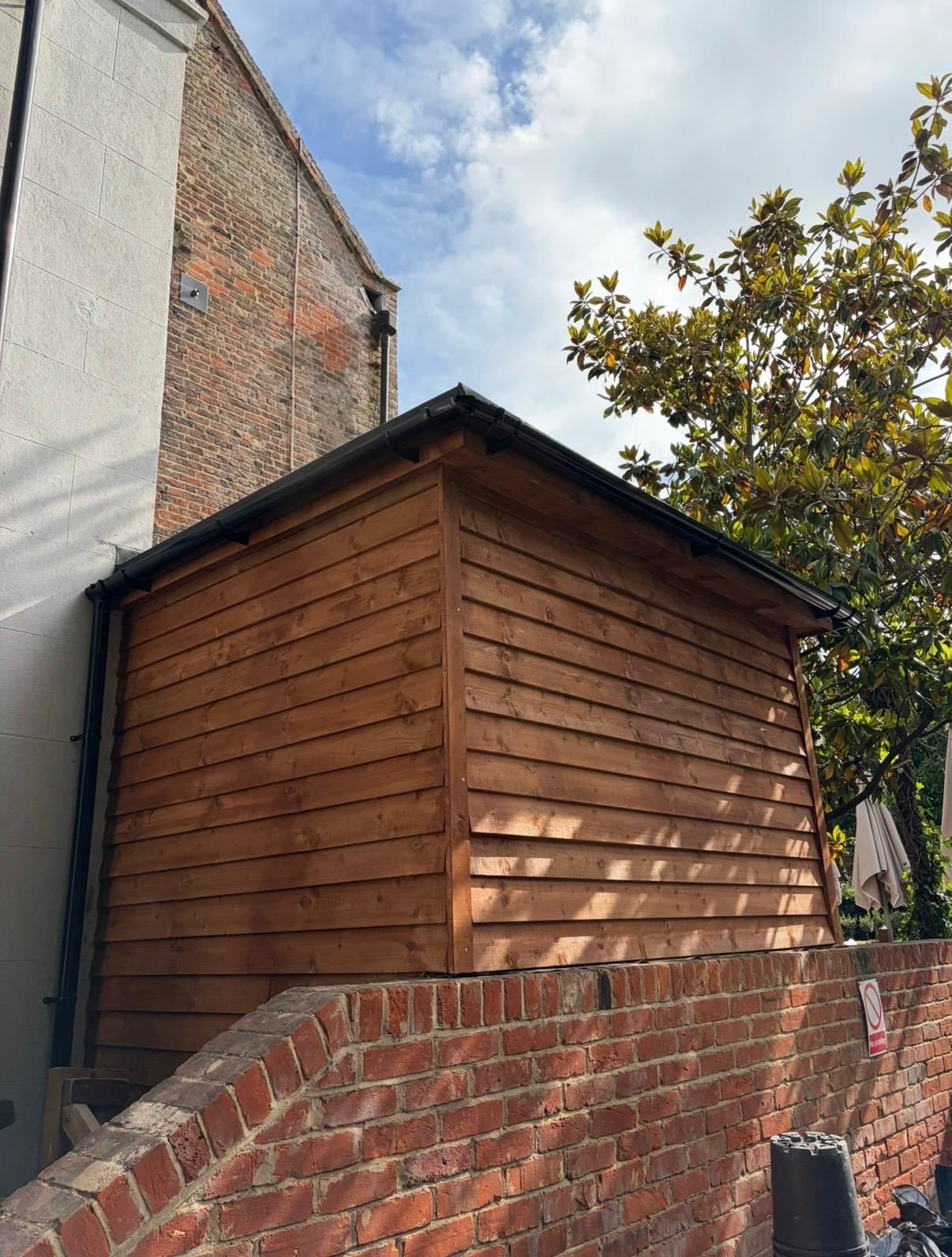 External kitchen structure, exterior view