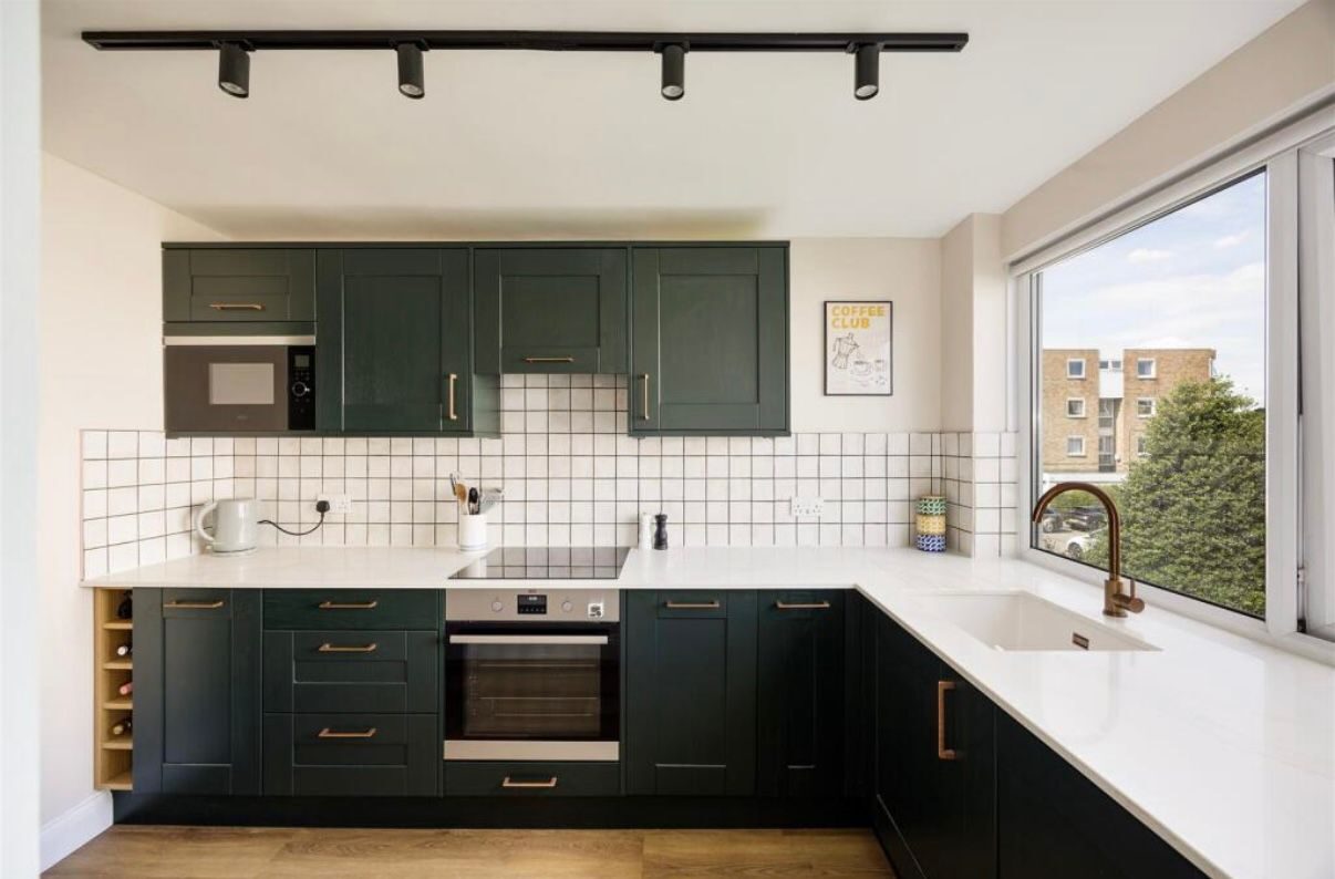 Bespoke green shaker kitchen, London & Essex